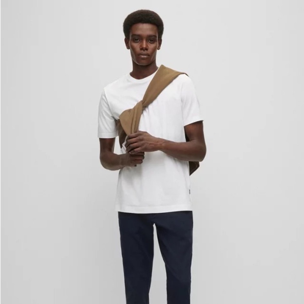 HUGO BOSS MENS WHITE T SHIRT SIZE MEDIUM